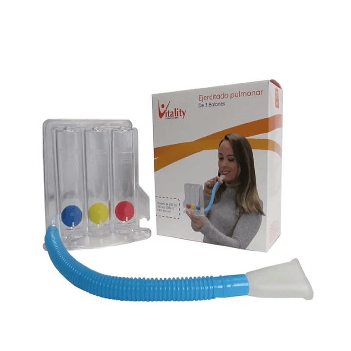  Ejercitador Pulmonar Vitality Triflo  Pack x4 2