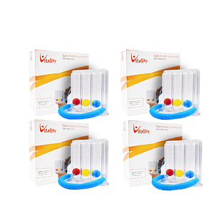  Ejercitador Pulmonar Vitality Triflo  Pack x4