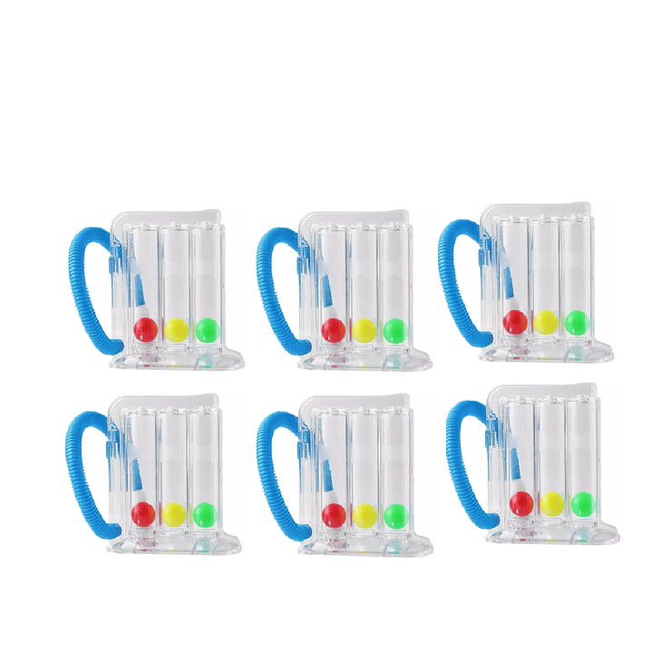  Ejercitador Pulmonar Vitality Triflo  Pack x6 1