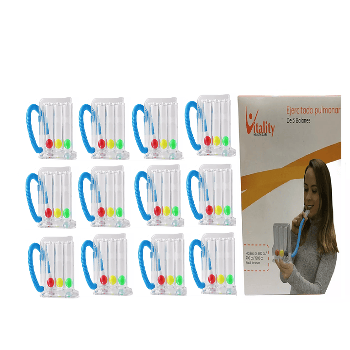  Ejercitador Pulmonar Vitality Triflo  Caja x12 1
