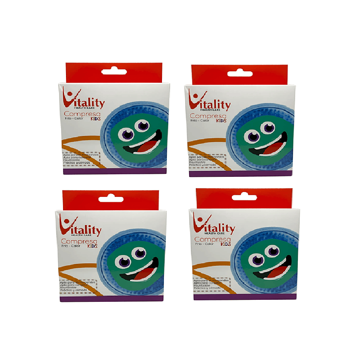 Compresa Redonda Kids 10 cm Vitality Pack x4 1