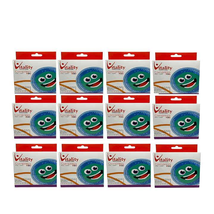 COMPRESA REDONDA KIDS 10 CM VITALITY PACK X12 1