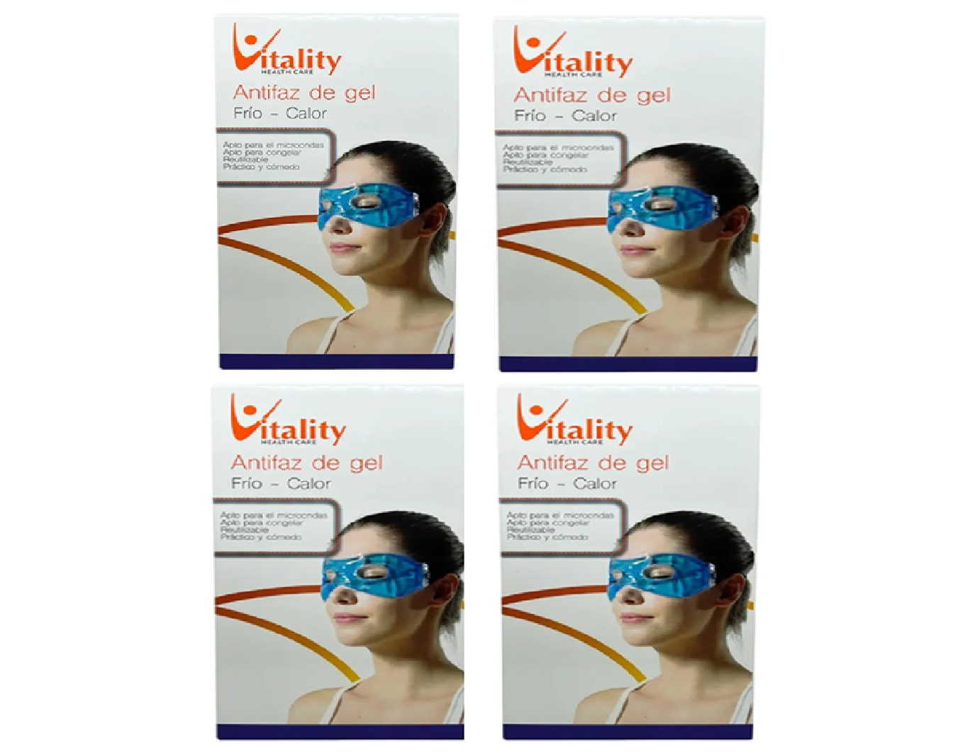 Antifaz Gel Frío Calor Vitality Pack x4
