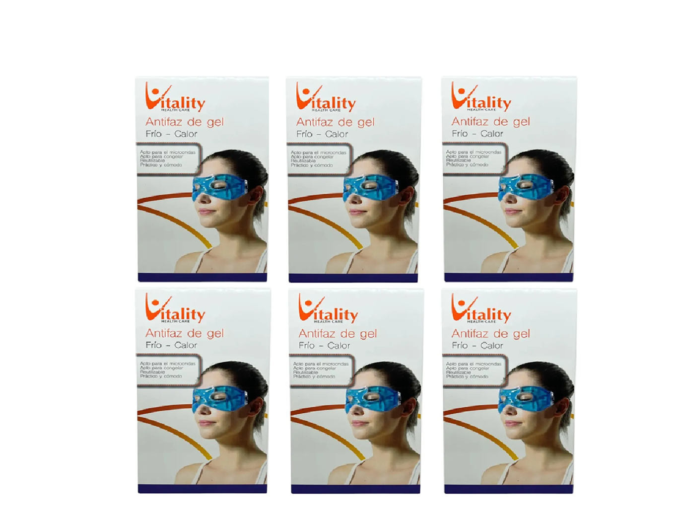 Antifaz Gel Frío Calor Vitality Pack x6