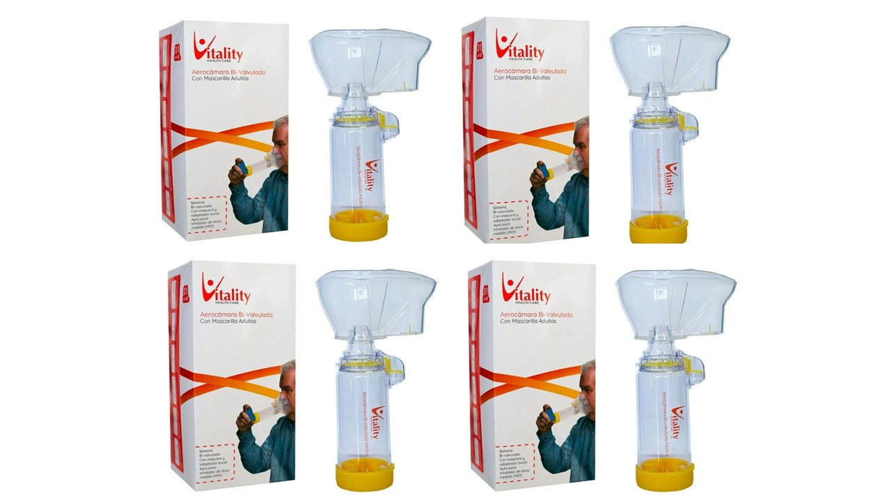 Aerocamara Vitality Bivalvulada Adultos 155ml Pack x4