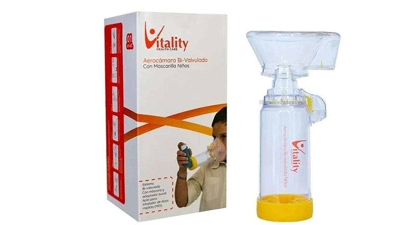 Aerocámara Vitality Bi-Valvulada Infantil 155ml