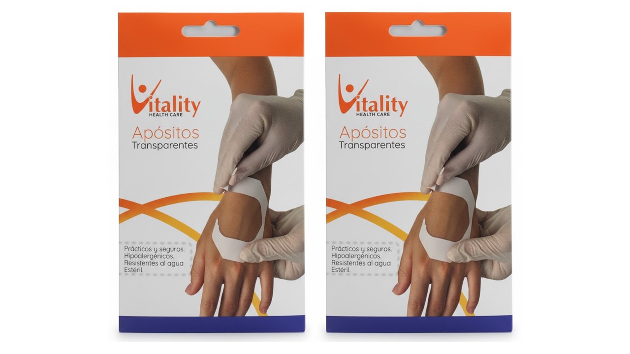 Apósitos Transparentes Vitality 6x7 cm Pack x2