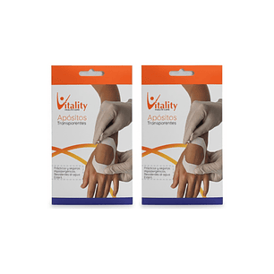 Apositos Transparentes Vitality 6x7cm 3 Unidades Pack x2