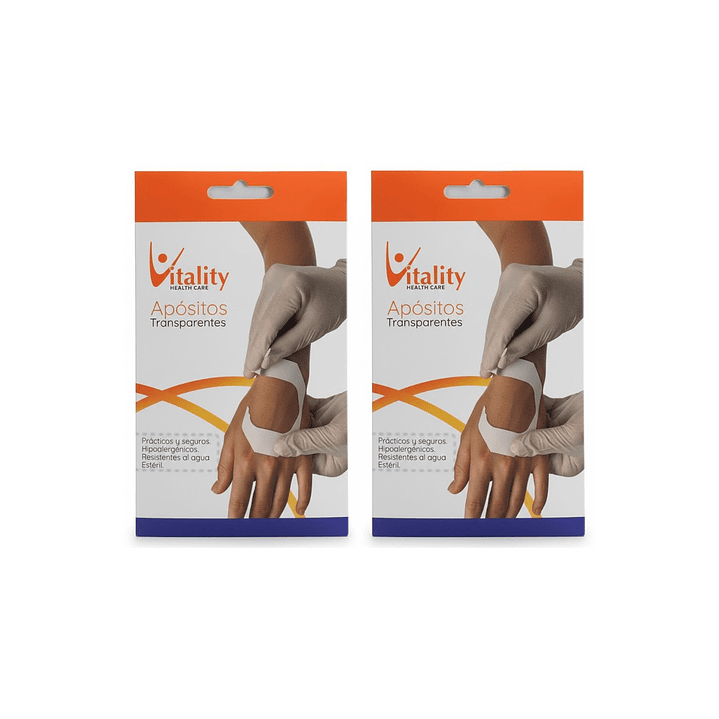 Apositos Transparentes Vitality 6x7cm 3 Unidades Pack x2 1