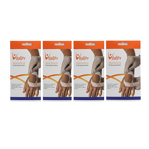 Apositos Transparentes Vitality 6x7cm 3 Unidades Pack x4