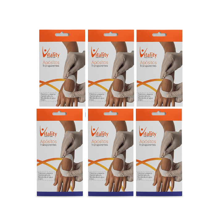 Apositos Transparentes Vitality 6x7cm 3 Unidades Pack x6 1