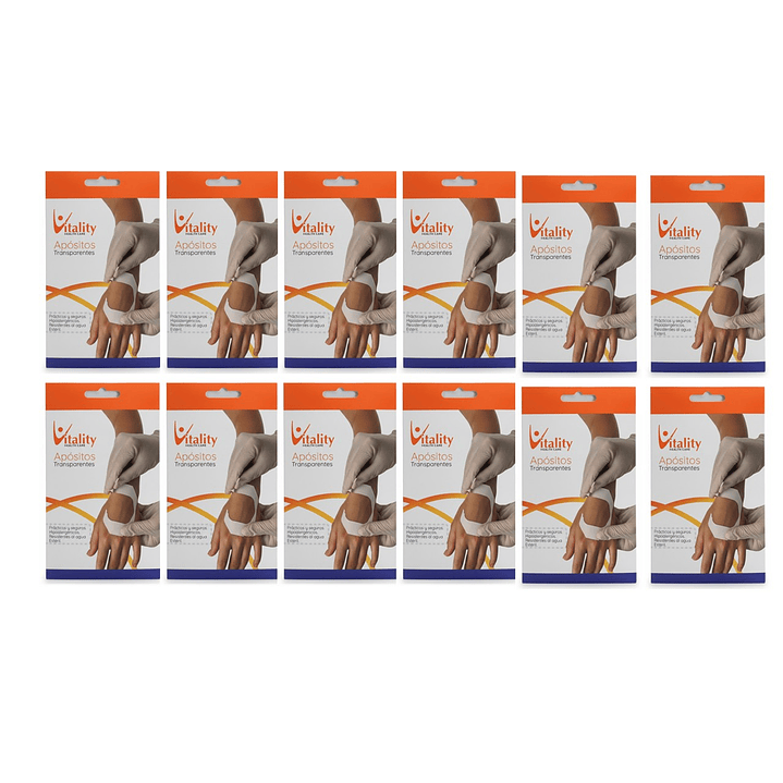 Apósitos Transparentes Vitality 6x7 cm Pack x12 1