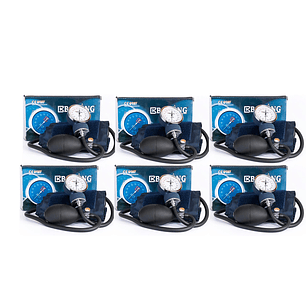 Fonendoscopio + Toma Presión Aneroide + Estuche Bokang Pack x6