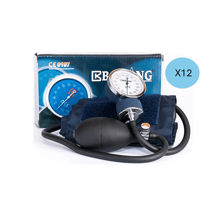 Fonendoscopio + Toma Presión Aneroide + Estuche Bokang Pack x12 1