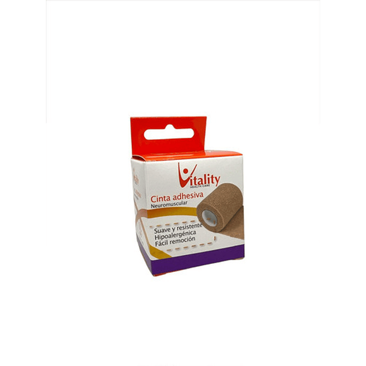 Venda Autoadherente Vitality Color Piel 5cm x4.5 m Color Beige Pack x12 2