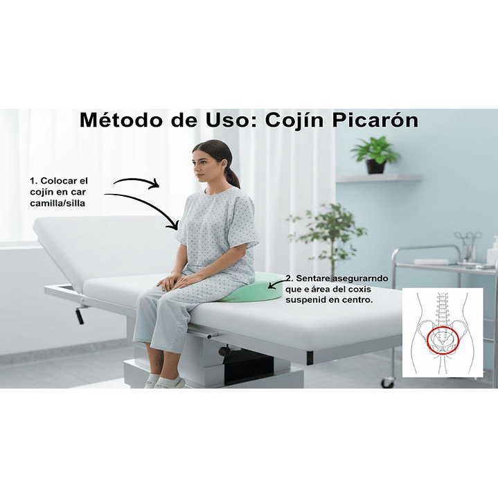 Asiento Soporte Liso 10cm Antihemorroides Postoperatorio 3