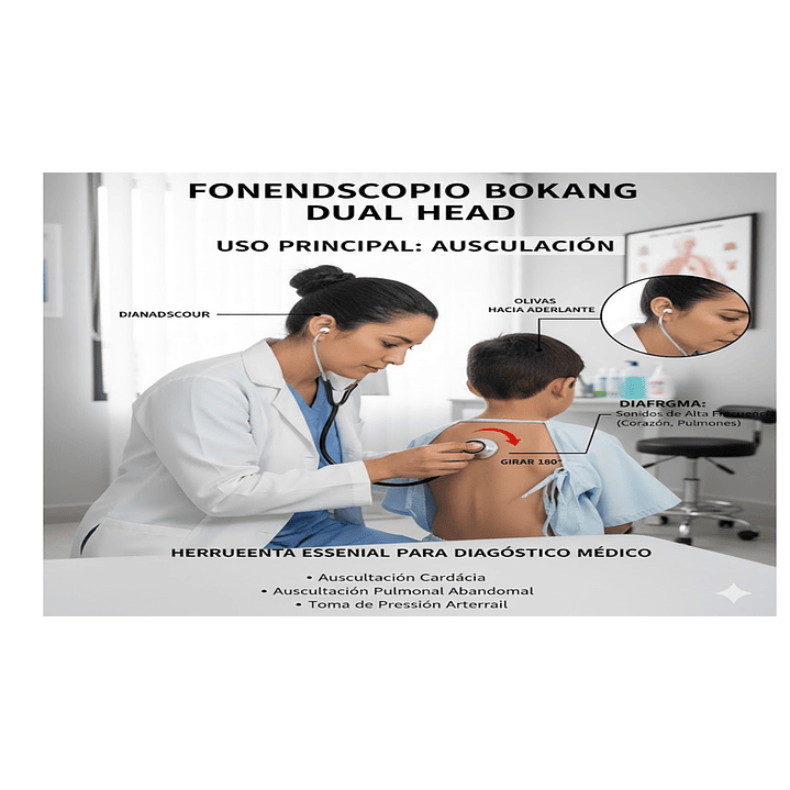 Fonendoscopio Estetoscopio Dual Head Bokang  5
