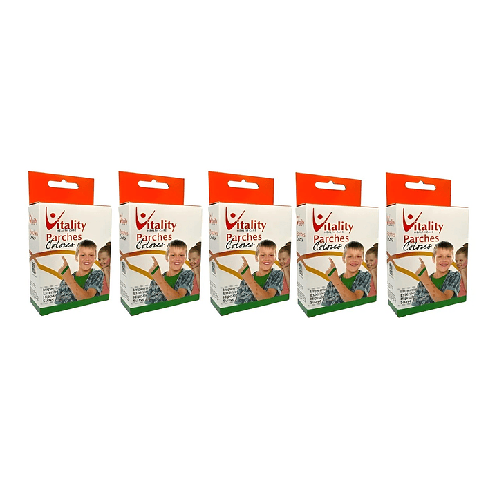 Parches Color Verde Vitality X30 Unidades Pack x5 1