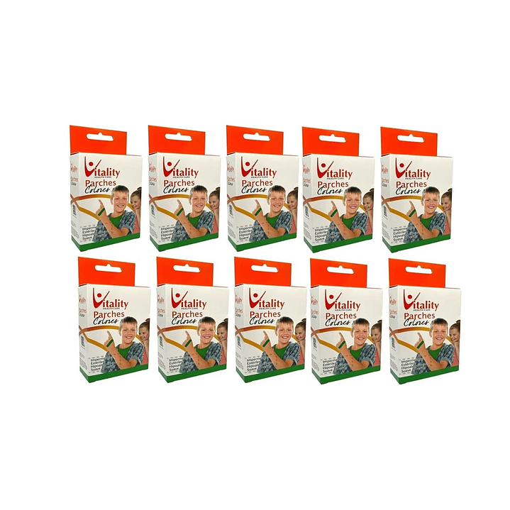 Parches Color Verde Vitality X30 Unidades Pack x10 1