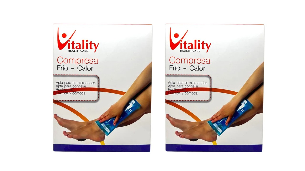 Compresa Gel Frio Calor Vitality 12,7 X 17,8cm Pack x2