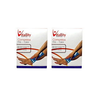 Compresa Gel Frio Calor Vitality 12,7 X 17,8cm Pack x2