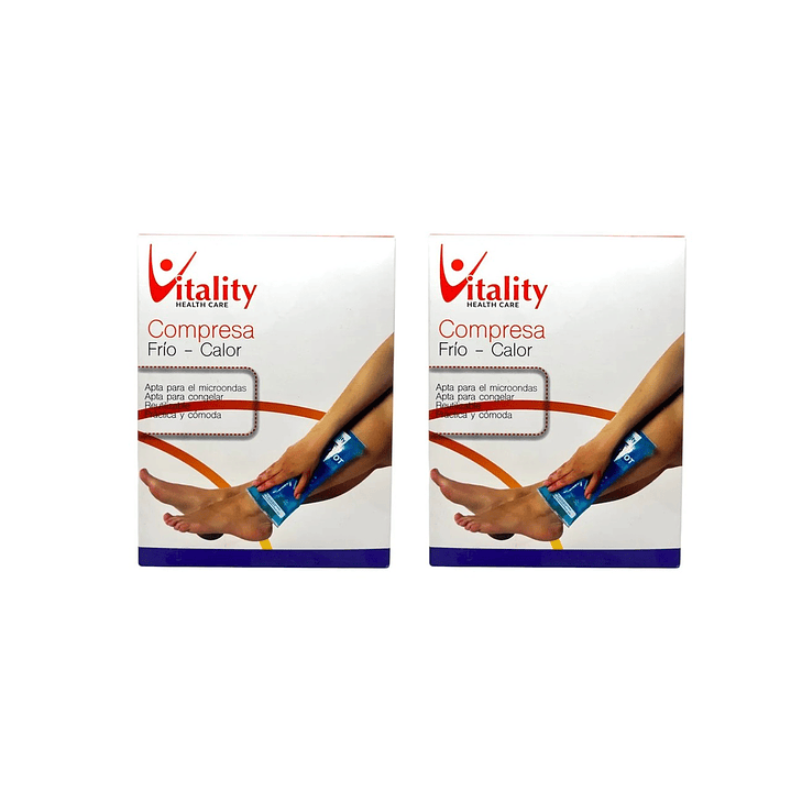 Compresa Gel Frio Calor Vitality 12,7 X 17,8cm Pack x2 1