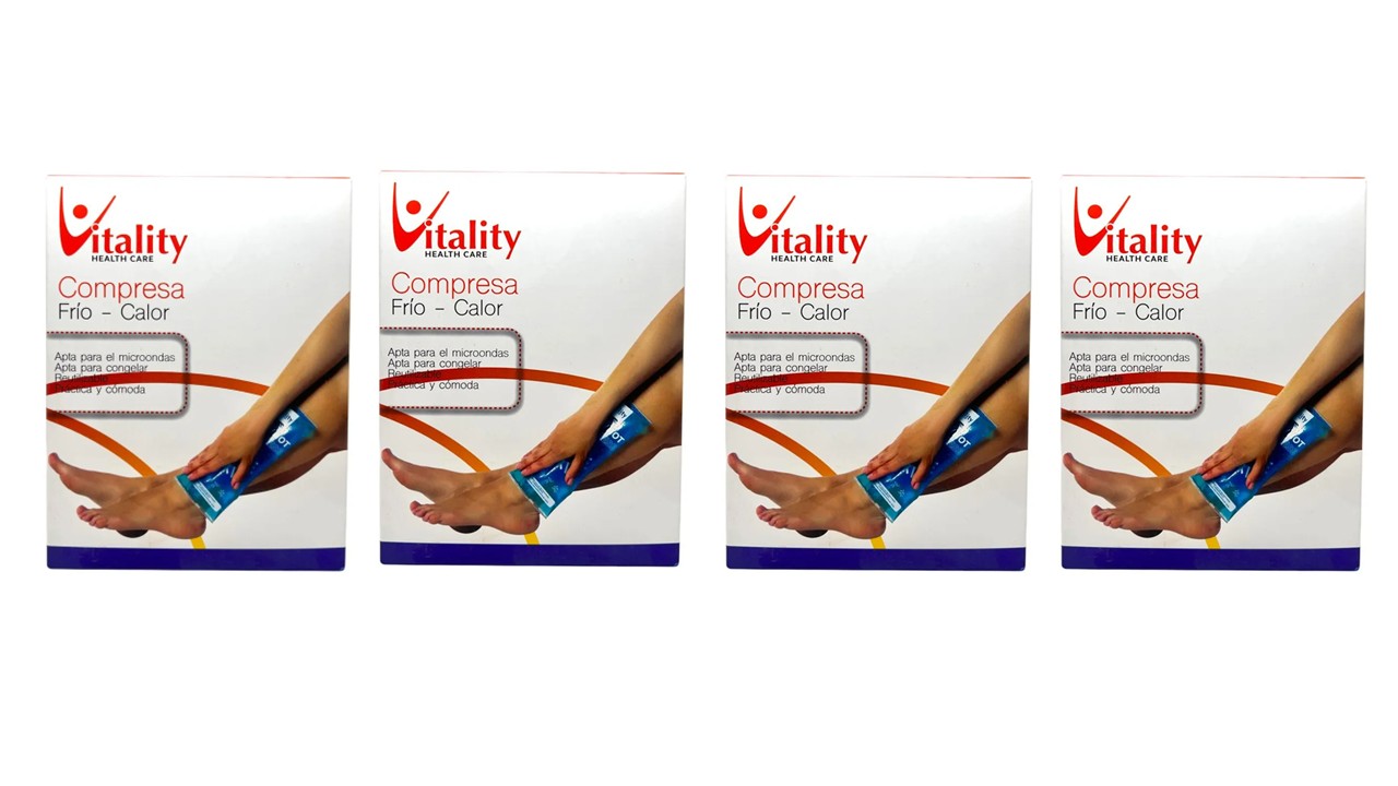 Compresa Gel Frio Calor Vitality 12,7 X 17,8cm Pack x4