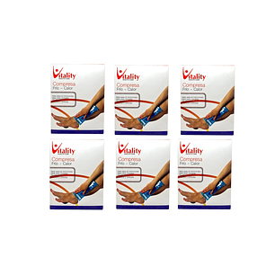 Compresa Gel Frio Calor Vitality 12,7 X 17,8cm Pack x6