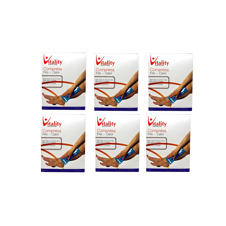 Compresa Gel Frio Calor Vitality 12,7 X 17,8cm Pack x6 1