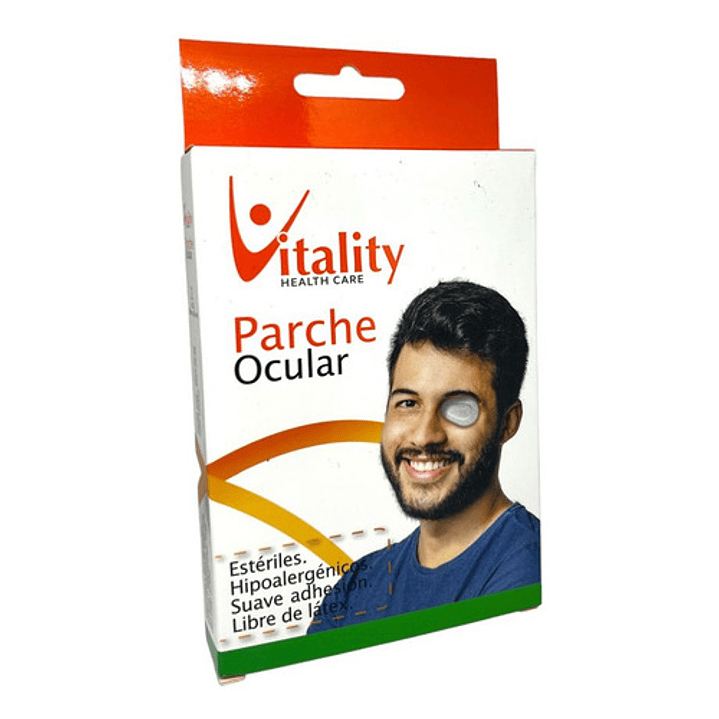 Parche Ocular Adulto Esteril Vitality Caja X12 Pack x6 4