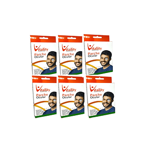 Parche Ocular Adulto Esteril Vitality Caja X12 Pack x6