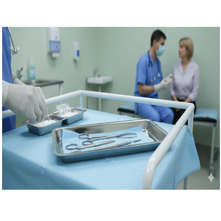 Bandeja de Curación Acero Inoxidable 20x10cm 4