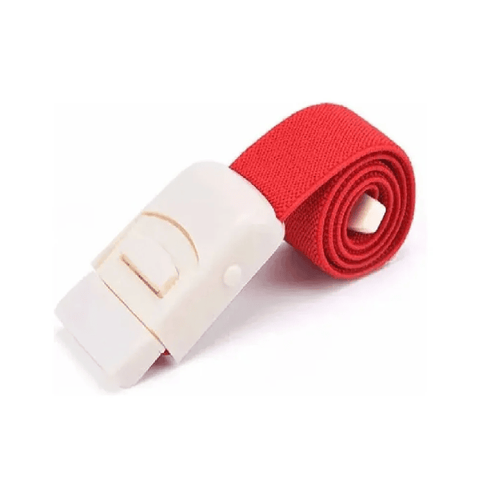 Torniquete Elástico Rojo Tip Top Reutilizable Médico 3