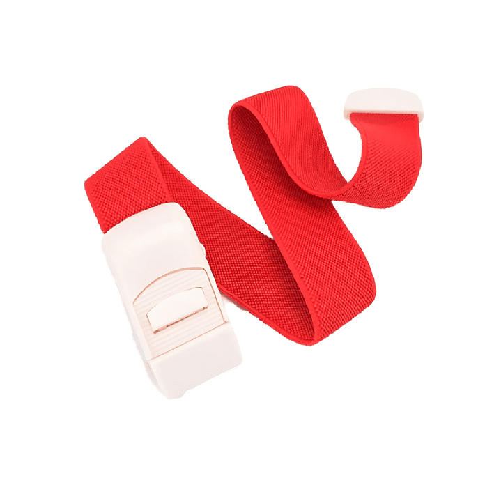 Torniquete Elástico Rojo Tip Top Reutilizable Médico 4