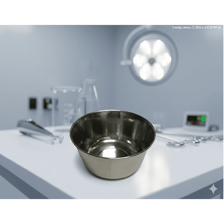 Copela Acero Inoxidable 9 cm Uso Clínico 2