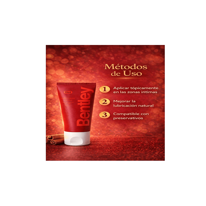 Bentley Gel Lubricante Intimo Hot 50g Pack x2 4