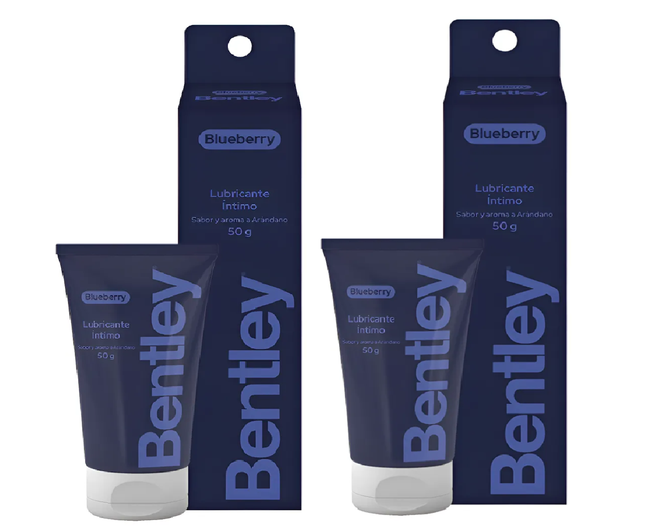 Bentley Blueberry Gel Lubricante Íntimo 50 g Pack x2