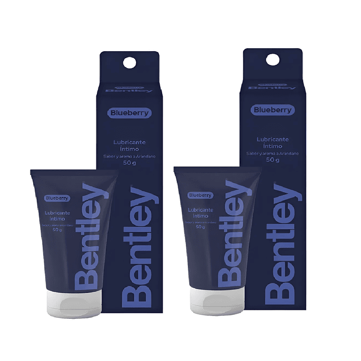 Bentley Blueberry Gel Lubricante Intimo 50 Gr Pack x2 1