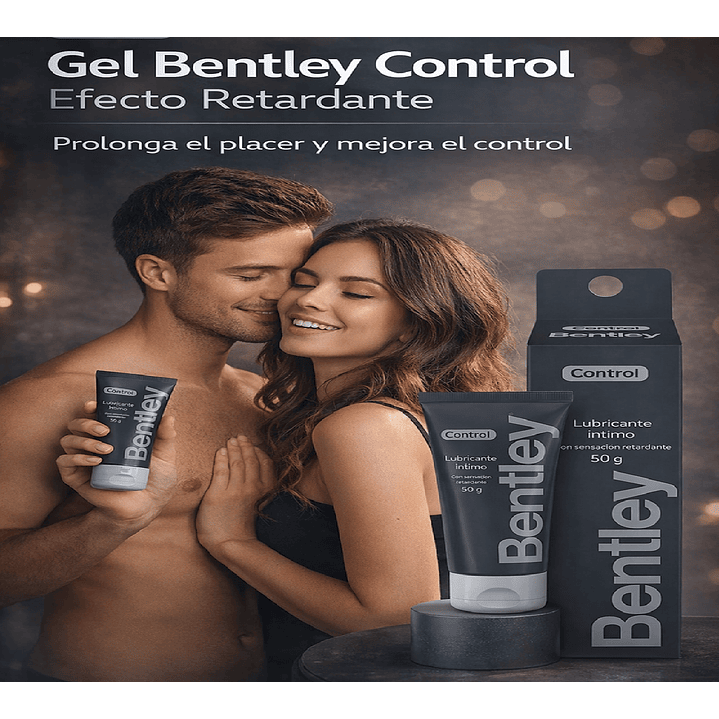 Bentley Gel Lubricante Control Efecto Retardante 50g Pack x2 5