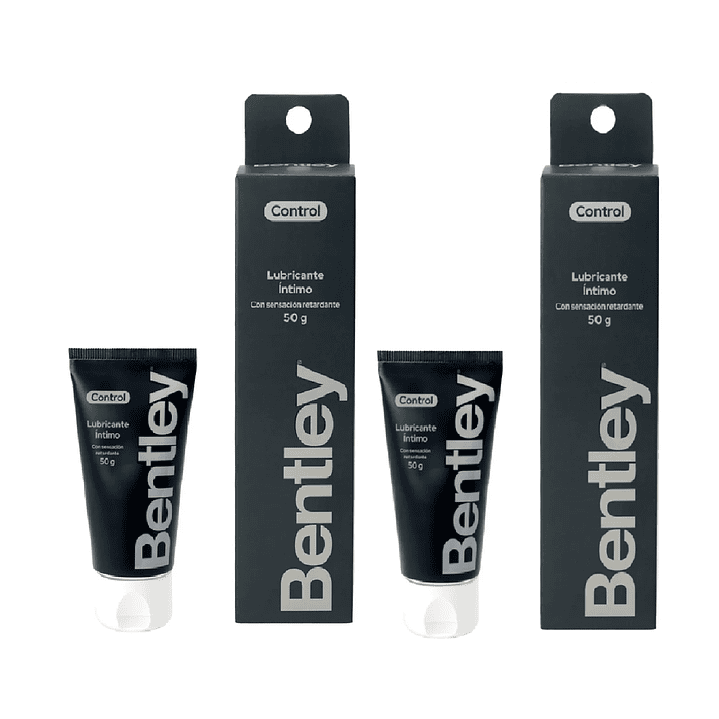Bentley Gel Lubricante Control Efecto Retardante 50g Pack x2 1