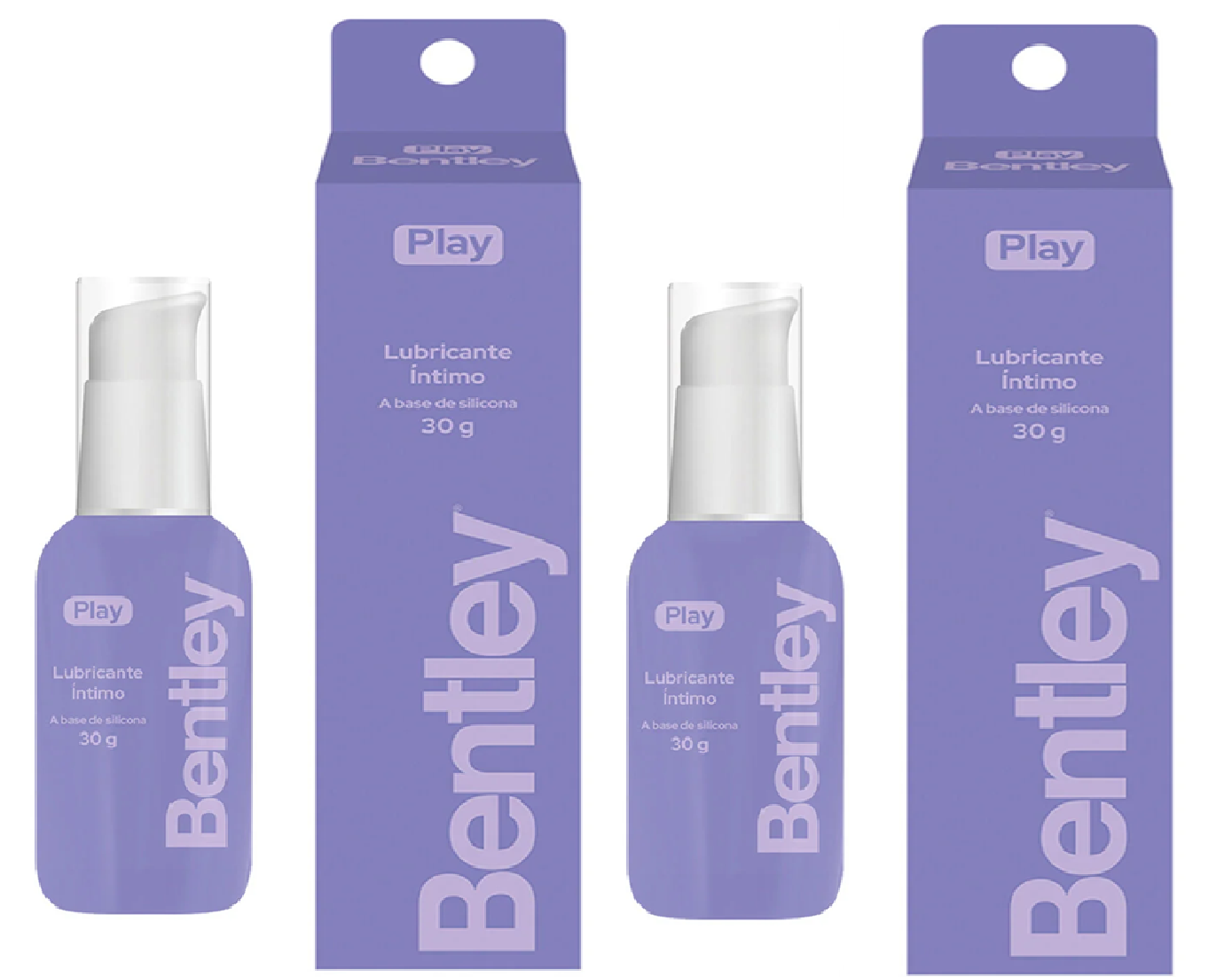 Bentley Gel Lubricante Íntimo Play 50g Pack x2