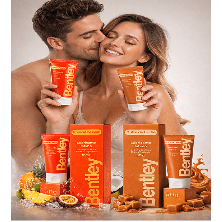 Bentley Gel Lubricante Tropical  50 Gr + Dulce De Leche 50 Gr  4