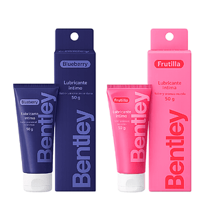 Bentley  Gel Lubricante Intimo  Blueberry 50 Gr + Frutilla 50g 