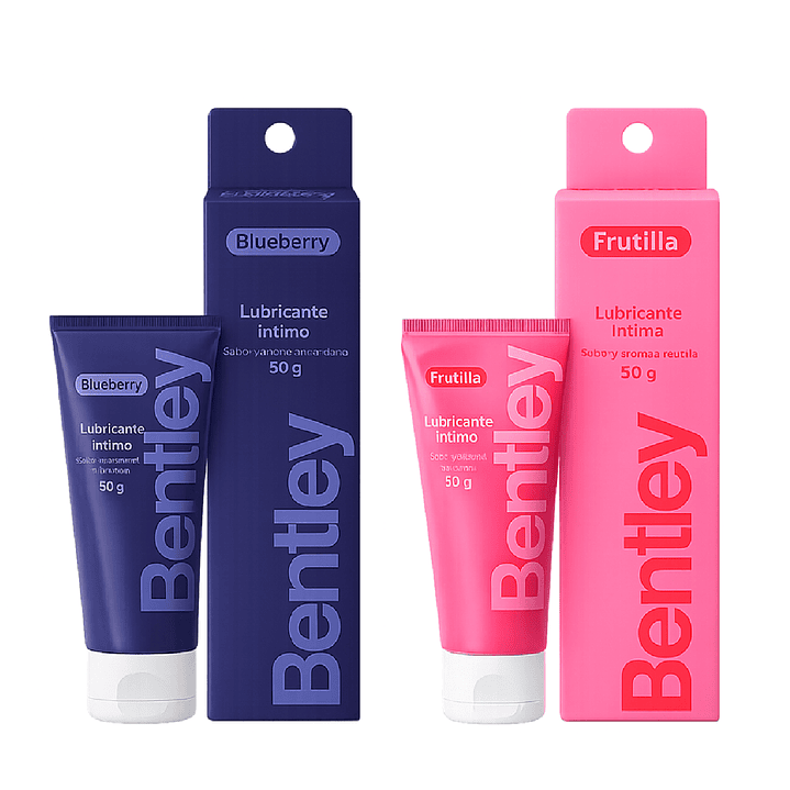 Bentley  Gel Lubricante Intimo  Blueberry 50 Gr + Frutilla 50g  1