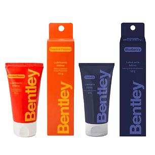 Bentley Gel Lubricante Tropical Passion  50Gr + Blueberry 50Gr