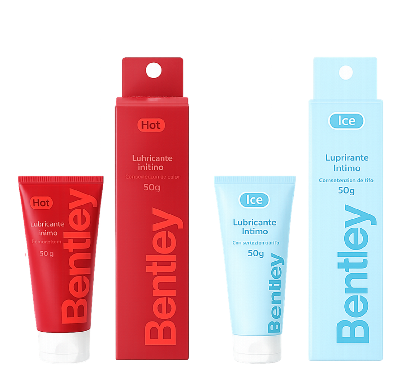 Bentley Gel Lubricante Intimo Hot 50g + Ice 50g