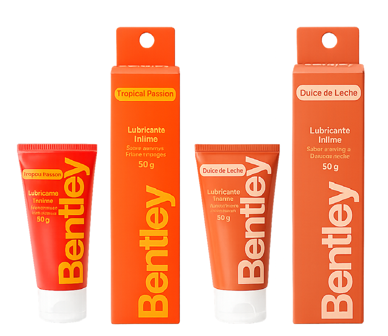 Bentley Gel Lubricante Tropical 50 Gr + Dulce De Leche 50 Gr