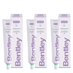 Bentley Gel Hidratante Intimo Aloe Vera Alivia Resequedad Vaginal  Pack x3