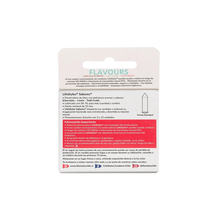 Lifestyles Sabores 3 Unidades Pack x3 3