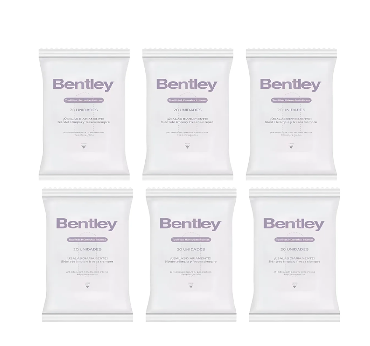 Bentley Wipes Toallas Húmedas x20 Pack x6